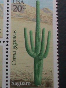 ​UNITED STATES-1981-SC#1942-5  LOVELY CACTUS -MNH BLOCK VERY FINE