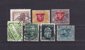 SA22f Latvia 1910's - 1940's selection of used stamps