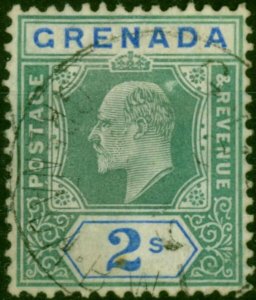 Grenada 1906 2s Green & Ultramarine SG74 Fine Used