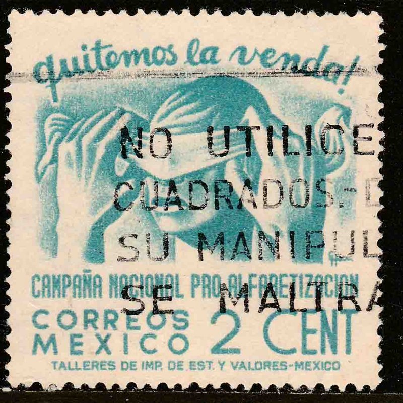 MEXICO 806, 2¢ Blindfold, Literacy Campaign Used. VF. (841)