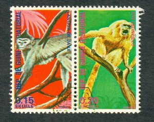 Equatorial Guinea Monkeys used CTO attached pair