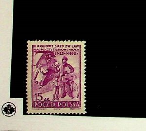 POLAND Sc 467 NH ISSUE OF 1950 - MAIL SERVICE - (CS25)