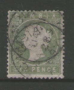 Gambia 1896 QV Sc 18 FU