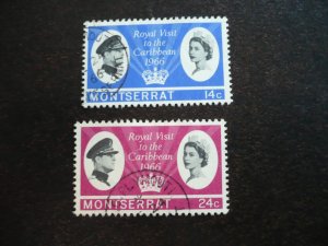 Stamps - Montserrat - Scott# 182-183 - Used Set of 2 Stamps