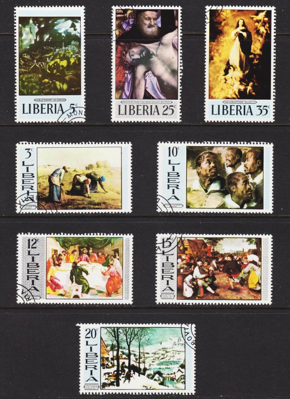 Liberia Scott 502-09 complete set F to VF CTO.