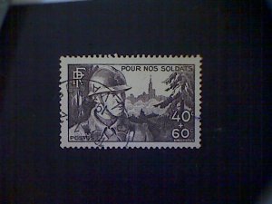 France, Scott #B94, used(o), 1940, French Soldier, (40+60)cts