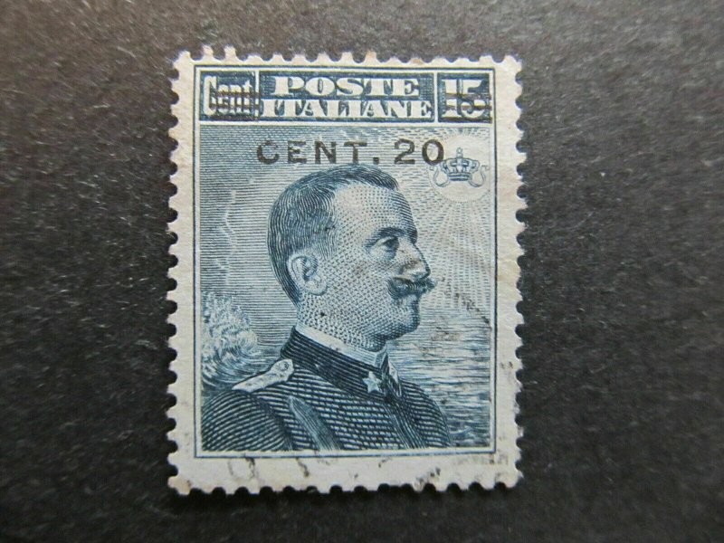 A4P20F55 Italy Italia 1916 surch 20c on 15c used