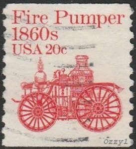 USA #1908 1981 20c Red Fire Pumper USED-VF-NH. 