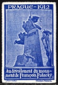 1912 Czechoslovakia Poster Stamp Unveiling Of The François Palacký Monument