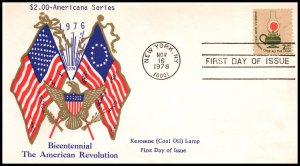 US 1611 Kerosene Lamp Boerger U/A FDC