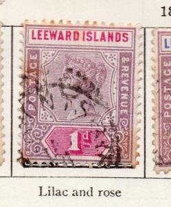 Leeward Islands 1890 Early Issue Fine Used 1d. 261163