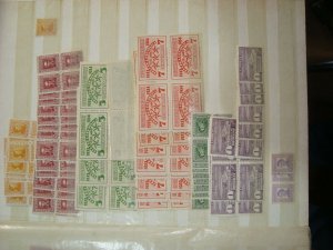1940/ 1950 period Uruguay MNH dealer collection stock 1000s of stamps blocks