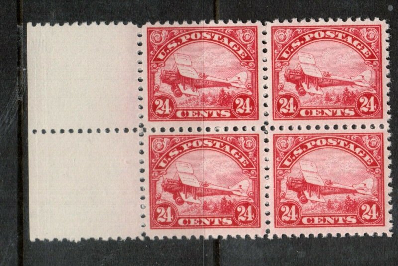 USA #C6 Very Fine Never Hinged Left Margin Block