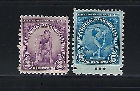 US #718-719 1932 OLYMPIC GAMES -   MINT NEVER HINGED