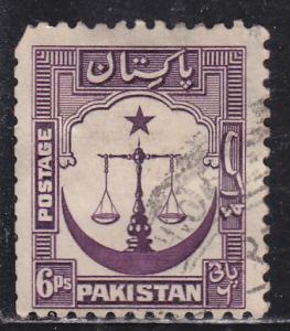 Pakistan 25 Scales of Justice 1948