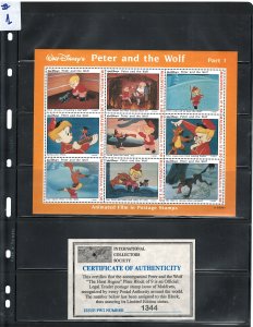 MALDIVES  1993 'DISNEY CARTOONS  M.S.  #1925  MNH