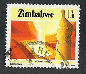 Zimbabwe #500 used single