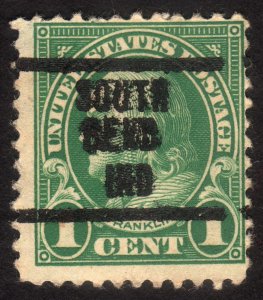 1923, US 1c, Franklin, Used, South Bend precancel, Sc 552