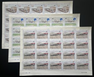 Cameroon 1981 YT 666-668 sheet Douala airport airplane aviation CAMAIR Boeing