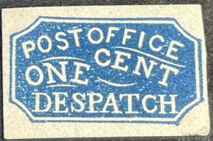 U.S.# 1LB3-MINT/NEVER HINGED--BLUE--IAI--1850-55