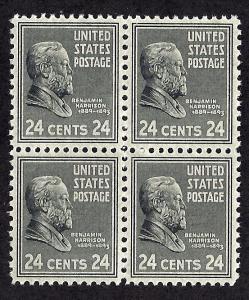 828 Mint,OG,NH... Block of 4... SCV $13.00