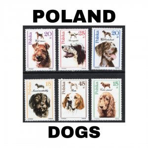 Thematic Stamps - Poland - Dogs - Choose from dropdown menu