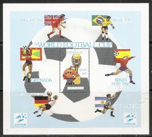 Grenada B5 1981 1982 World Cup s.s. MNH