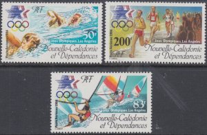 NEW CALEDONIA Sc# C197-9 CPL MNH 1984 SUMMER OLYMPICS USA