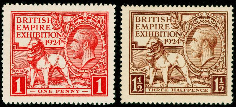 Sg430-431, 1924 PAIR, LH MINT. Cat £25.