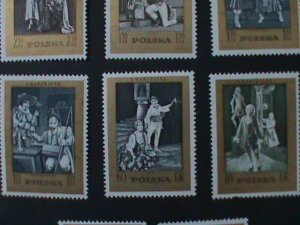 ​POLAND-1970 SC#1763-70 -STAMP DAY- FAMOUS POLISH PAINTINGS -MNH-VF LAST ONE