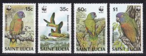 St Lucia, Fauna, WWF, Birds MNH / 1987