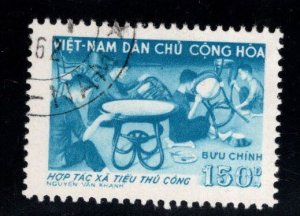 North Viet Nam Scott 88 Used 1958 Rattanware stamp  typical cancel