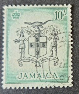 Jamaica 1956 SG173 used 10/-