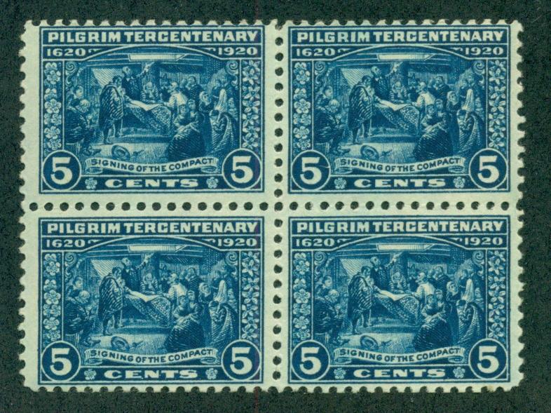 UNITED STATES SC# 550 FINE OG 1920 Block of 4