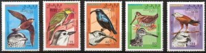 Sahara OCC. R.A.S.D.  1993 Birds (2) Set of 5 MNH