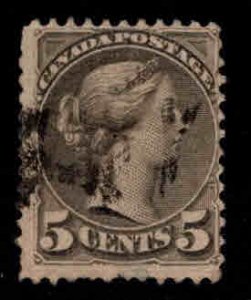 CANADA Scott 42 Used 5 cent  Victoria Stamp