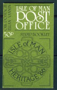 Isle of Man 1986 50p Booklet Scott 190a 313a panes CV$4