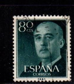 Spain - #824 General Franco 80c - Used