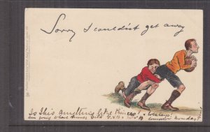 SOUTH AUSTRALIA, GREENOCK Squared Circle, 1905 ppc. Football, RugbyTackle