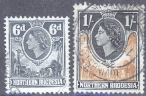 Northern Rhodesia, Scott #68_70, Used