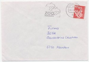 Cover / Postmark Germany 1981 Dolphin - Z00 Duisburg