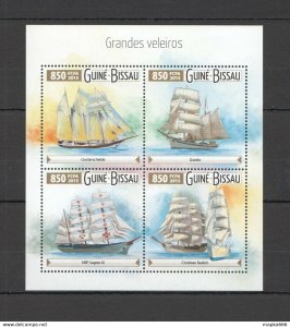 2015 Guinea-Bissau Transport Grands Ships Kb ** Stamps St924