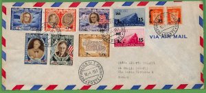 ZA1609 - SAN MARINO - Postal History - ROOSEVELT Overprinted on ENVELOPE 1951-