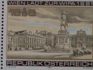 AUSTRIA-SC#B345- 1933 WIPA STAMP EXBITION-VIENNA MNH SHEET-VF HARD TO FIND