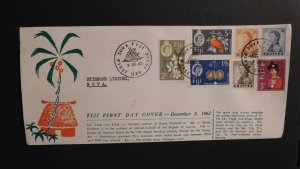1962 First Day Cover FDC Suva Fiji Local use Stinsons Limited Palm Tree 4