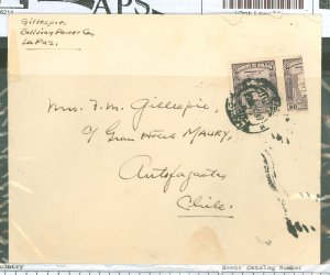 Bolivia C44v Bisect on cover