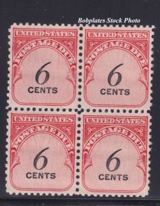 BOBPLATES #J94 Postage Due Block of 4 MNH SCV=$1