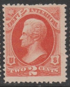 U.S. Scott #O97 Jackson - Official Dept. of the Interior Stamp - Mint Single