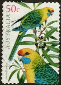 Australia 2343 - Used - 50c Green Rosella (2005) (cv $0.60) +