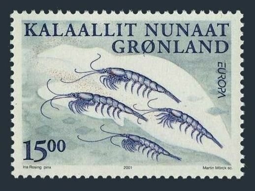 Greenland 386,MNH.Michel 368. EUROPE CEPT-2001.Krill.